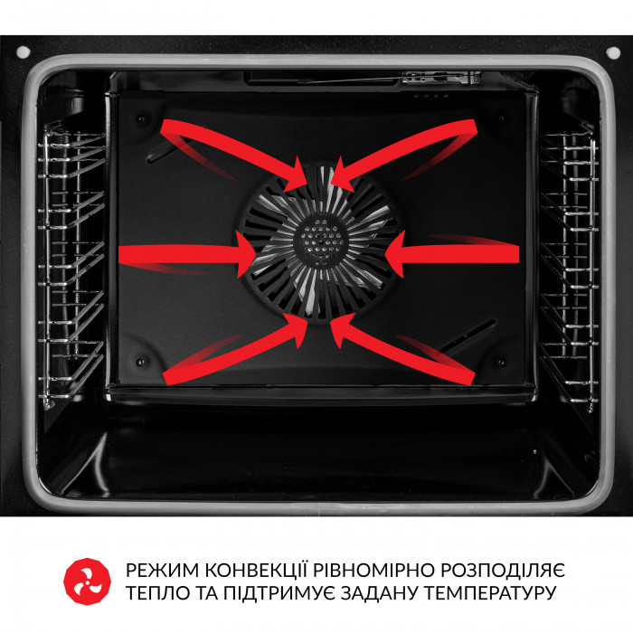 Духова шафа електрична WEILOR FDO6F8BK