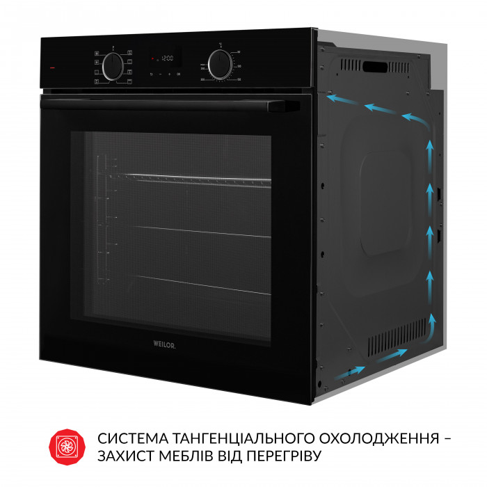 Духова шафа електрична WEILOR FDO6F8BK