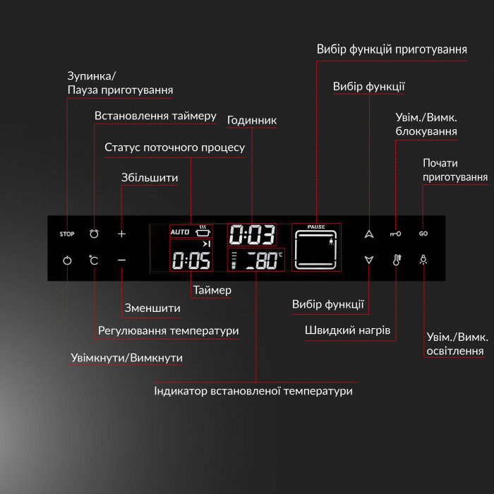 Духова шафа WEILOR FTO6F11BK