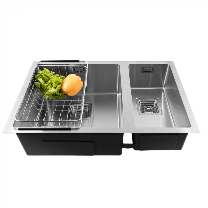 Мийка кухонна з нержавіючої сталі  WEILOR ALLERHAND WRX DB6945