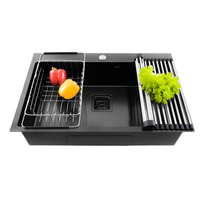 Мийка кухонна з нержавіючої сталі WEILOR FILIGRAN WRC 7750 GRAPHIT