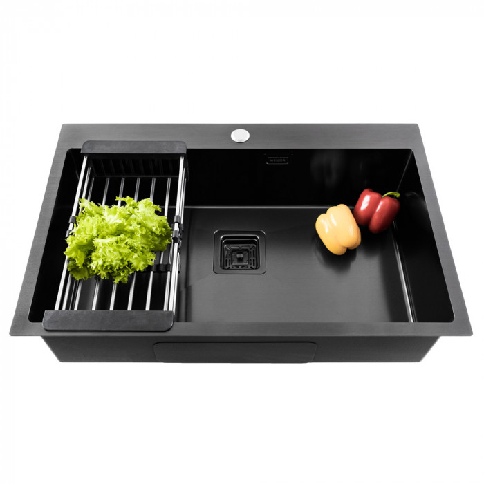 Мийка кухонна з нержавіючої сталі WEILOR FILIGRAN WRC 7750 GRAPHIT