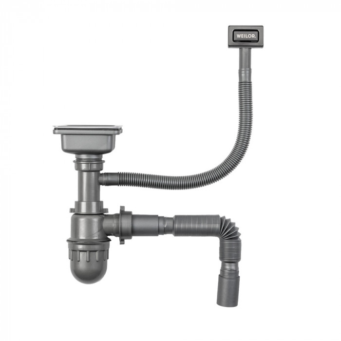 Мийка кухонна з нержавіючої сталі WEILOR FILIGRAN WRC 7750 GRAPHIT