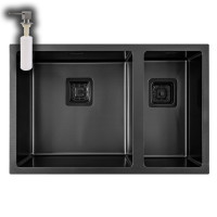 Мийка кухонна з нержавіючої сталі WEILOR FILIGRAN WRC DB6945 GRAPHIT