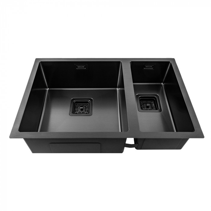 Мийка кухонна з нержавіючої сталі WEILOR FILIGRAN WRC DB6945 GRAPHIT