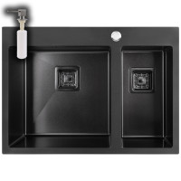 Мийка кухонна з нержавіючої сталі WEILOR FILIGRAN WRC DB6950 GRAPHIT