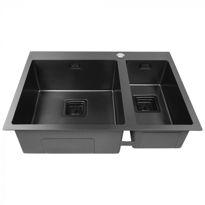 Мийка кухонна з нержавіючої сталі WEILOR FILIGRAN WRC DB6950 GRAPHIT