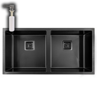 Мийка кухонна з нержавіючої сталі WEILOR FILIGRAN WRC TB8945 GRAPHIT