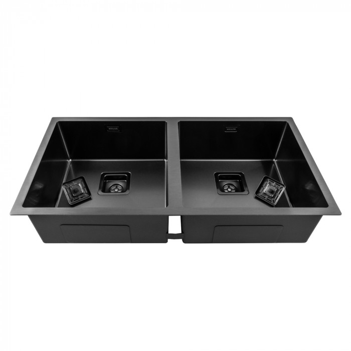 Мийка кухонна з нержавіючої сталі WEILOR FILIGRAN WRC TB8945 GRAPHIT