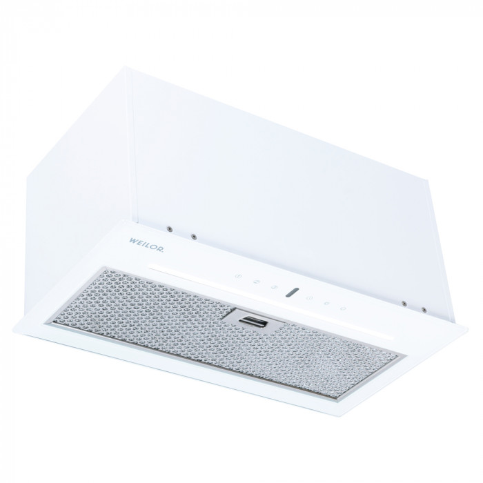 Витяжка повновбудована WEILOR PBSR 52301 GLASS WH 1100 LED Strip
