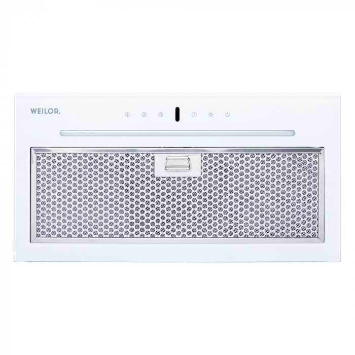 Витяжка повновбудована WEILOR PBSR 52301 GLASS WH 1100 LED Strip