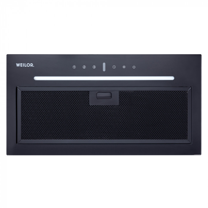 Витяжка повновбудована WEILOR PBSR 52302 GLASS FBL 1100 LED Strip