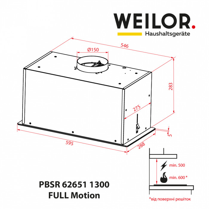 Weilor PBSR 62651 BG 1300 FULL Motion