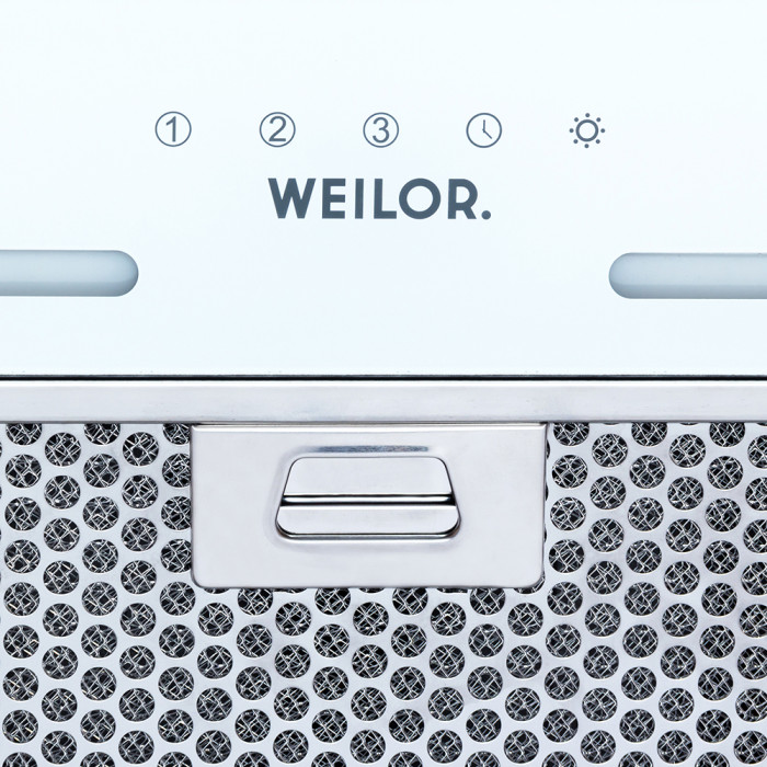 Витяжка повновбудована WEILOR PBS 52300 GLASS WH 1000 LED Strip