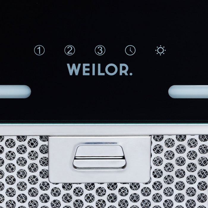 Витяжка повновбудована WEILOR PBS 52650 GLASS BL 1250 LED Strip