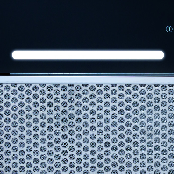 Витяжка повновбудована WEILOR PBS 72650 GLASS BL 1250 LED Strip