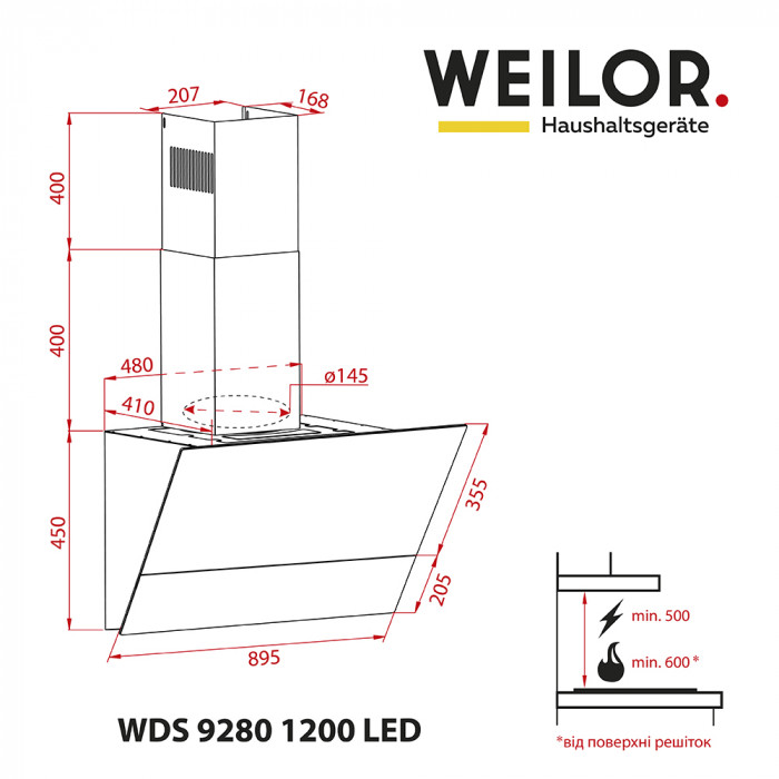 Weilor WDS 9280 BL 1200 LED