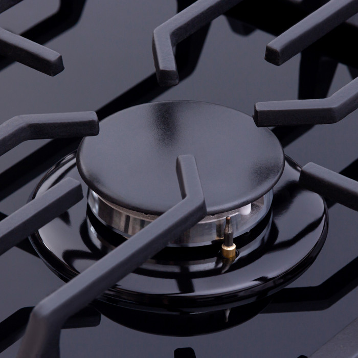 Варильна поверхня газова на склі WEILOR GG 624 BL