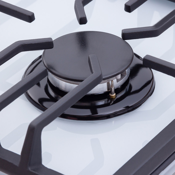 Варильна поверхня газова на склі WEILOR GG 624 WH