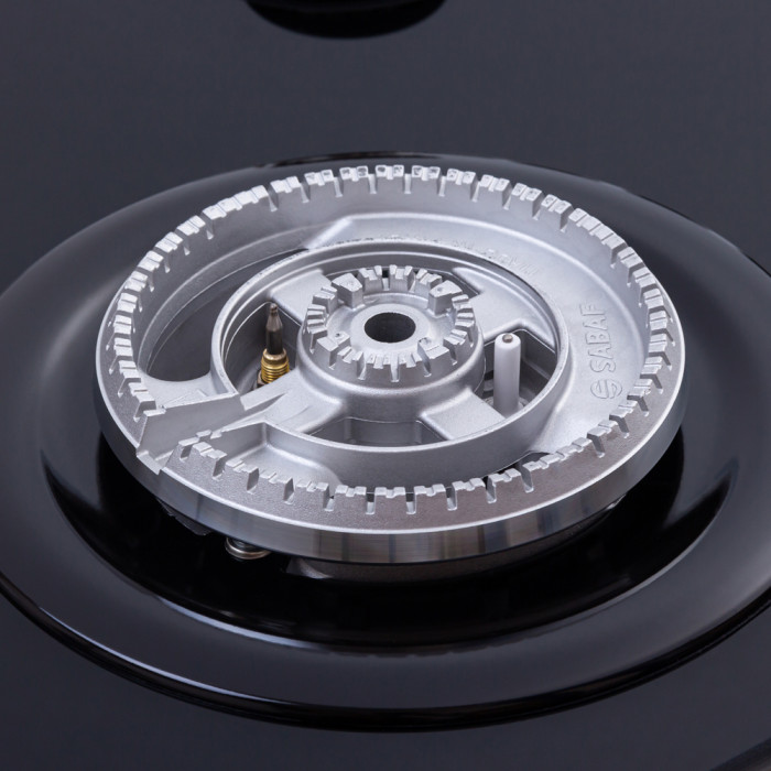 Варильна поверхня газова на склі WEILOR GG W 604 BL