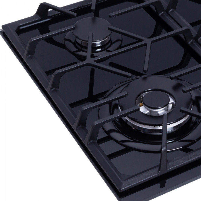 Варильна поверхня газова на склі WEILOR GG W 604 BL