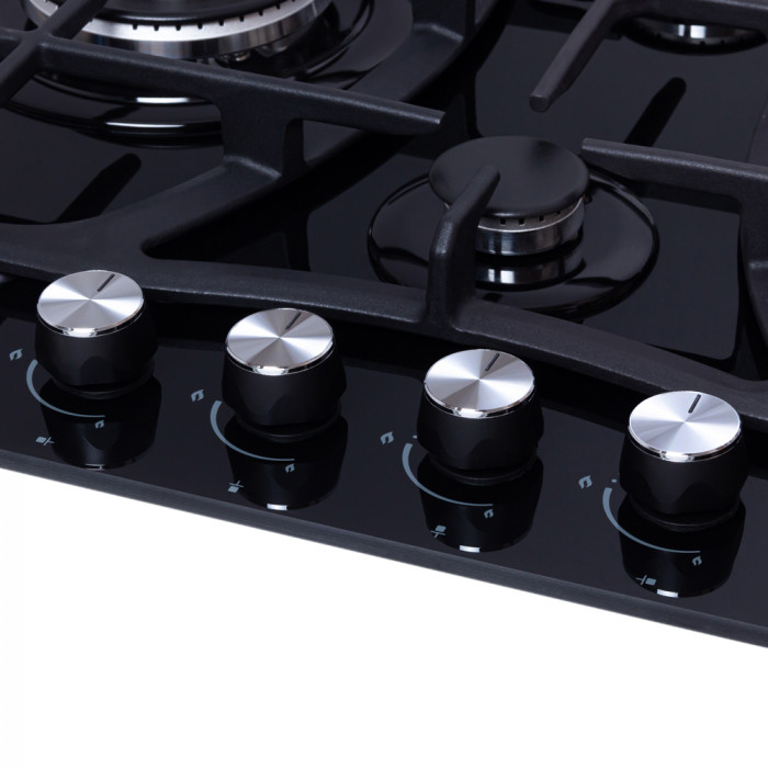 Варильна поверхня газова на склі WEILOR GG W 614 BL