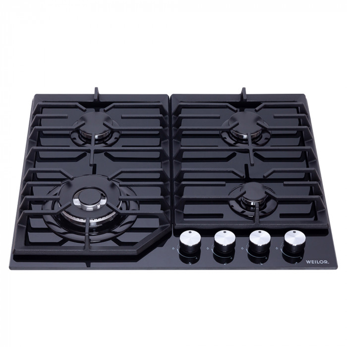 Варильна поверхня газова на склі WEILOR GG W 624 BL