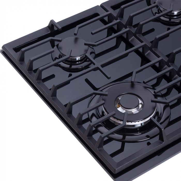 Варильна поверхня газова на склі WEILOR GG W 624 BL