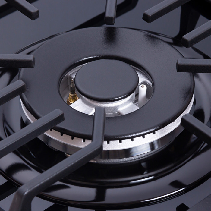 Варильна поверхня газова на склі WEILOR GG W 624 BL