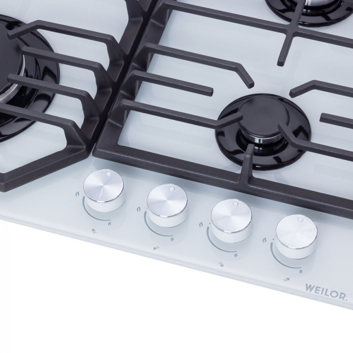 Поверхня газова на склі WEILOR GG W 624 WH