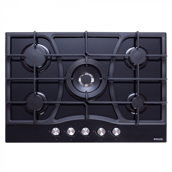 Варильна поверхня газова на склі WEILOR GG W 714 BL
