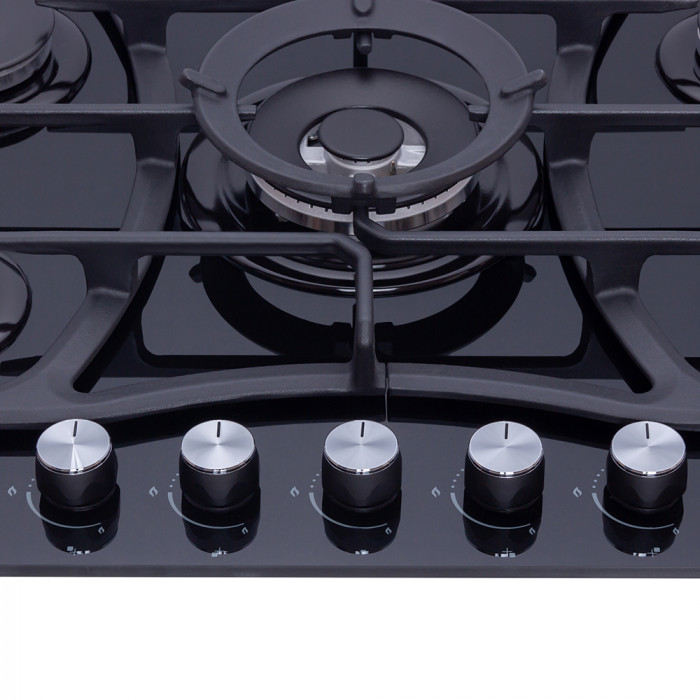 Варильна поверхня газова на склі WEILOR GG W 714 BL