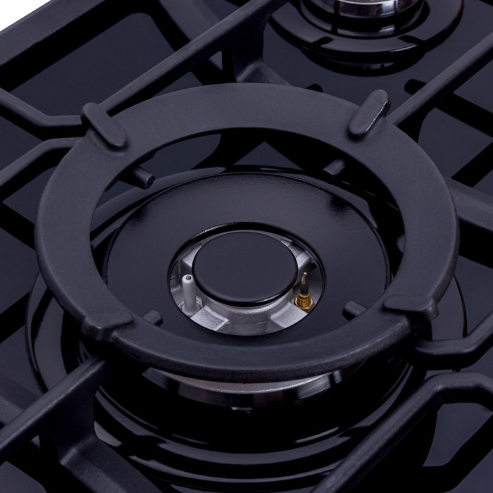 Варильна поверхня газова на склі WEILOR GG W 714 BL