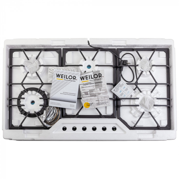 Поверхня газова на склі WEILOR GG W 904 BL