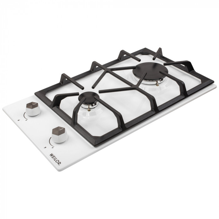 Варильна поверхня газова Domino на металі WEILOR GM 304 WH