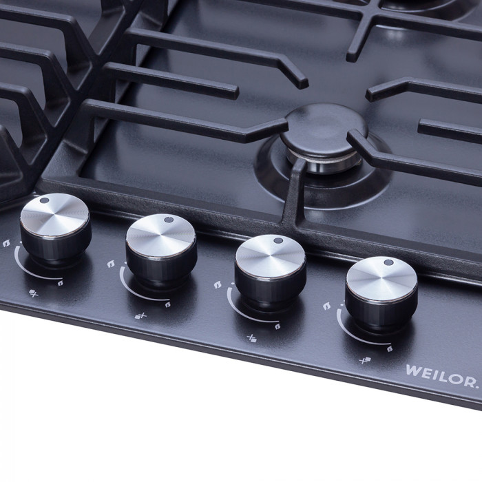 Варильна поверхня газова на металі WEILOR GM 624 BL