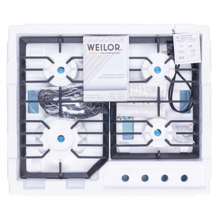 Варильна поверхня газова на металі WEILOR GM 624 SS