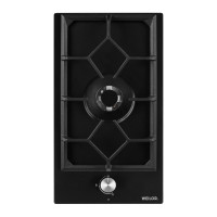 Варильна поверхня газова Domino на металі WEILOR GM W 314 BL