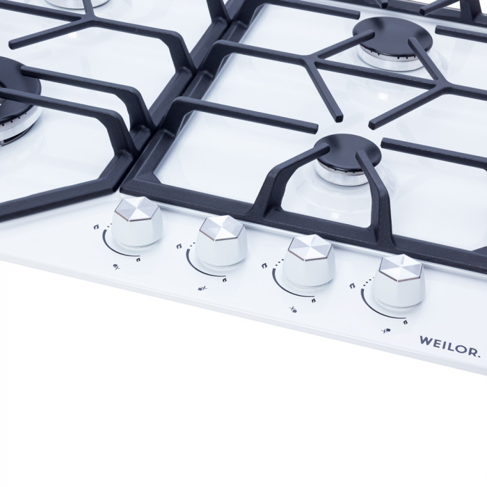 Варильна поверхня газова на металі WEILOR GM W 604 WH