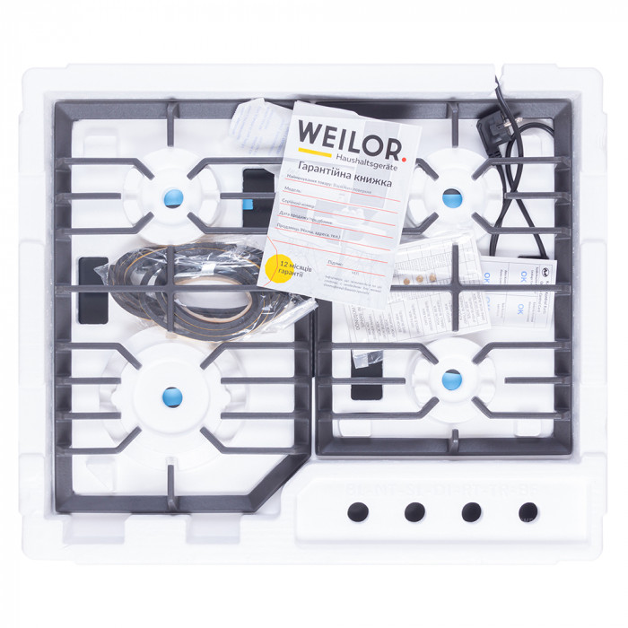 Варильна поверхня газова на металі WEILOR GM W 624 BL