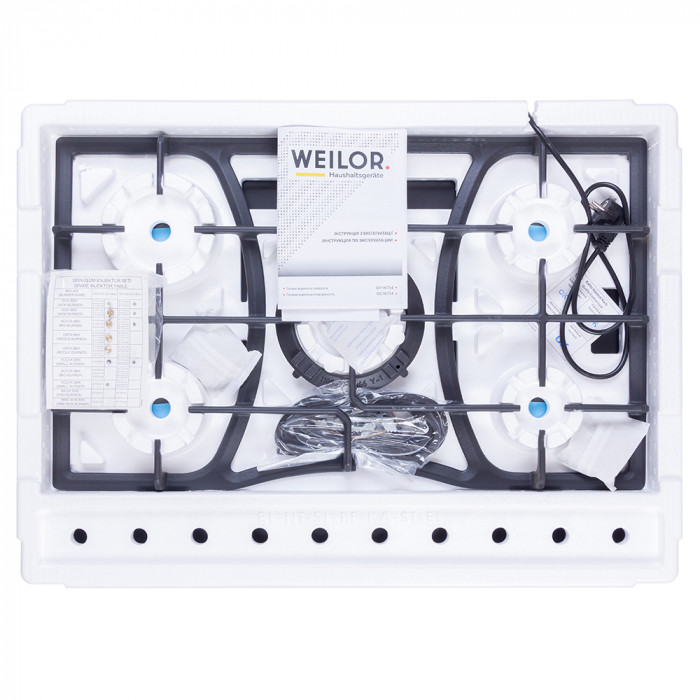 Варильна поверхня газова на металі WEILOR GM W 714 BL