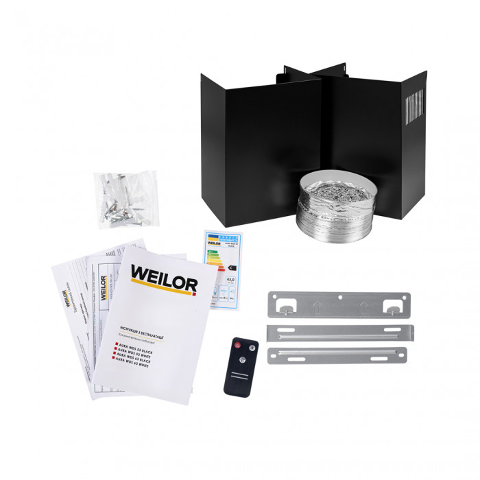 Витяжка декоративна похила WEILOR AURA WDS 53 BLACK