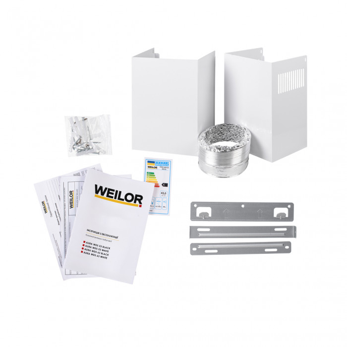 Витяжка декоративна похила WEILOR AURA WDS 63 WHITE