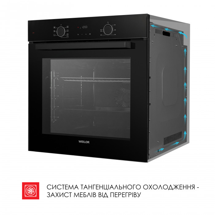 Духова шафа електрична WEILOR FDO6F71BK
