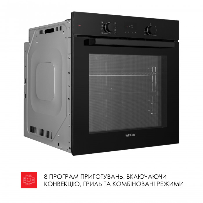 Духова шафа електрична WEILOR FDO6F82BK