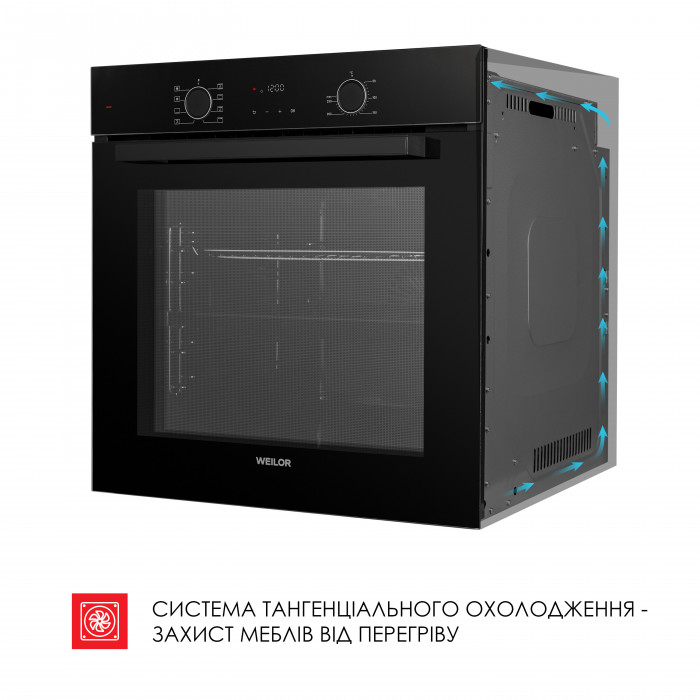 Духова шафа електрична WEILOR FDO6F82BK