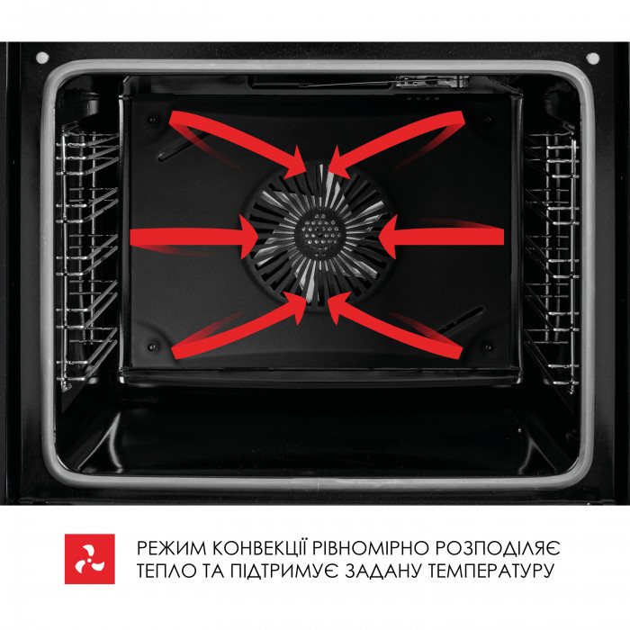 Духова шафа електрична WEILOR FPO6F70BK