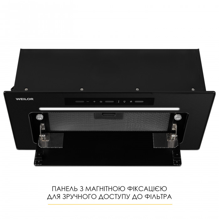 Витяжка повновбудована WEILOR LUMINA WBG 68 BLACK MATTE