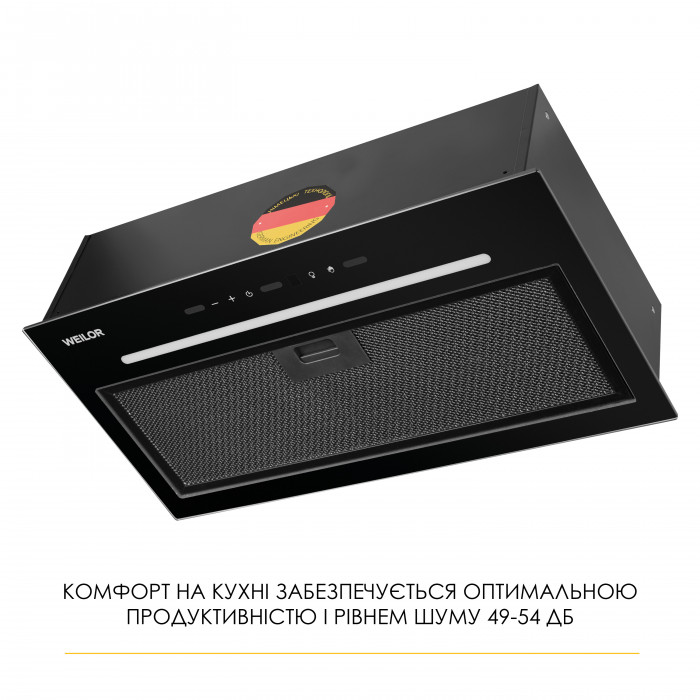 Витяжка повновбудована WEILOR LUNA WBG 55 BLACK